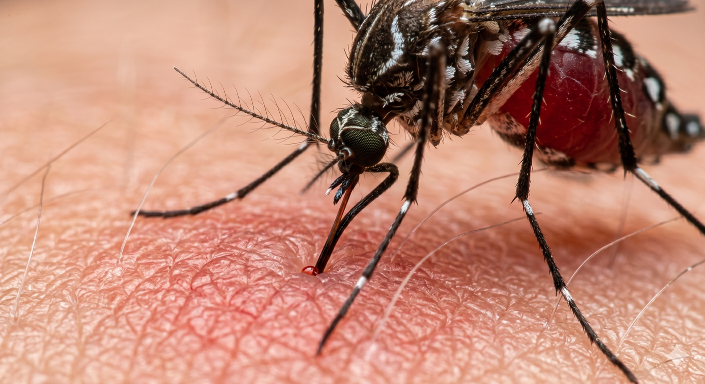 Aedes aegypti mosquito close up